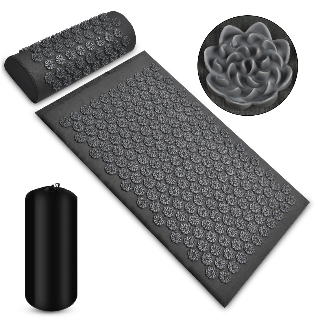 Relax & Recover: Acupressure Massage Mat with Pillow