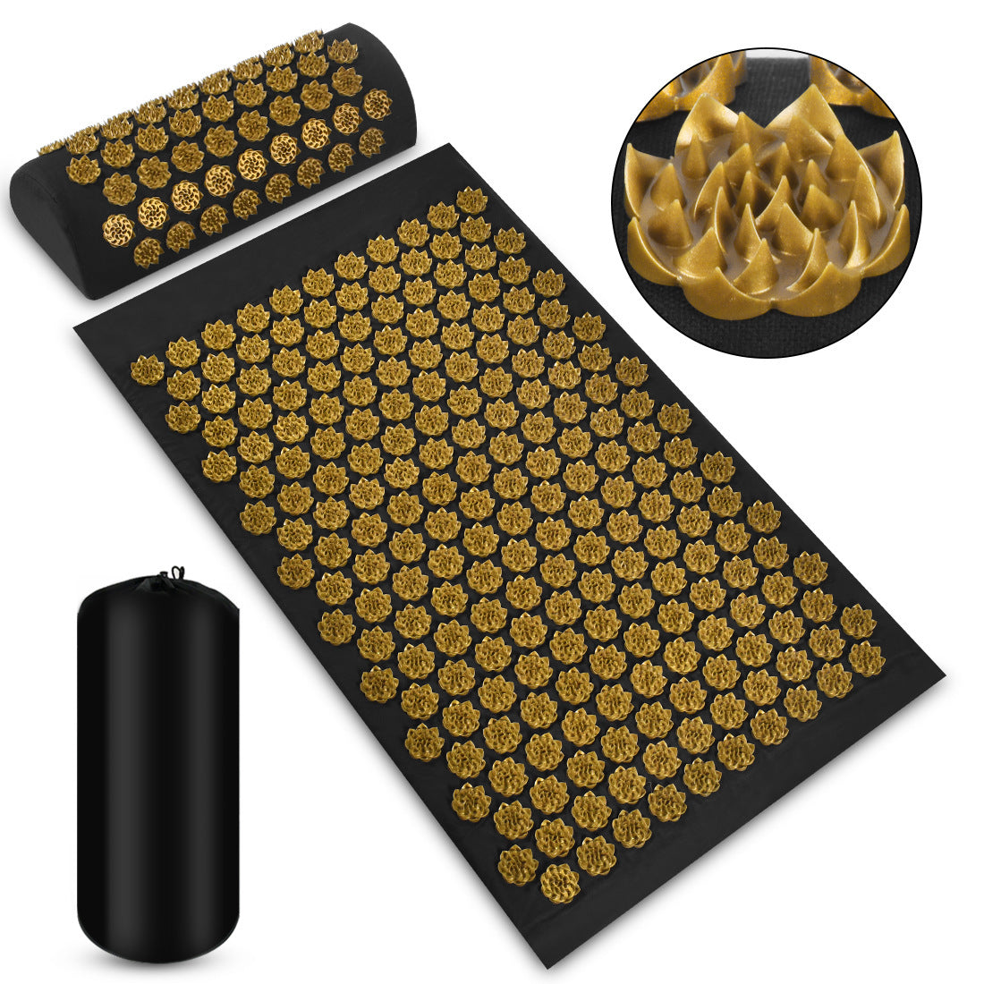 Relax & Recover: Acupressure Massage Mat with Pillow