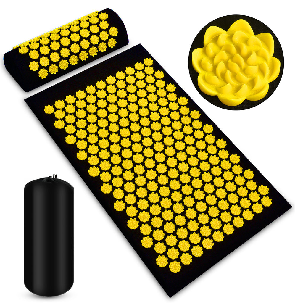 Relax & Recover: Acupressure Massage Mat with Pillow