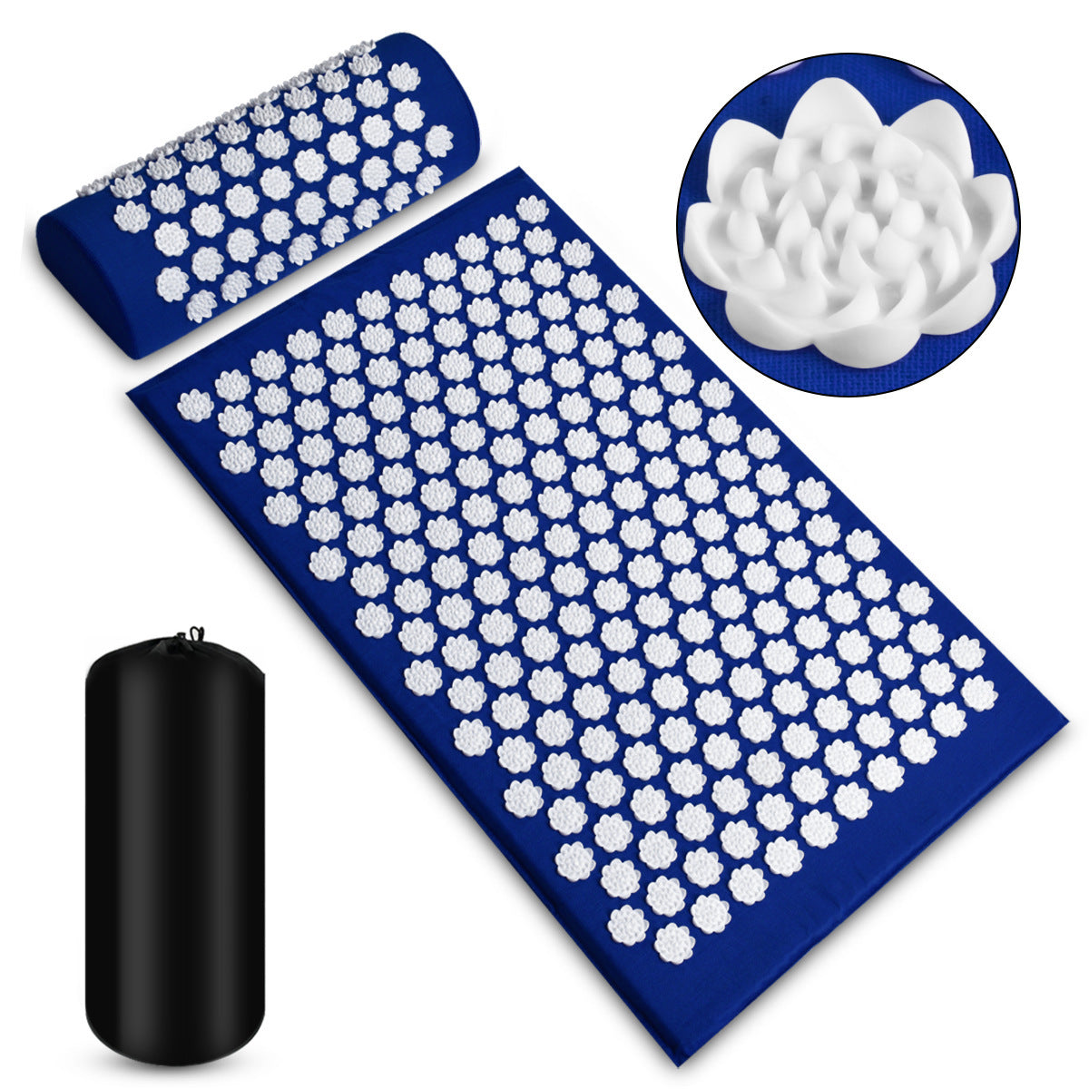 Relax & Recover: Acupressure Massage Mat with Pillow