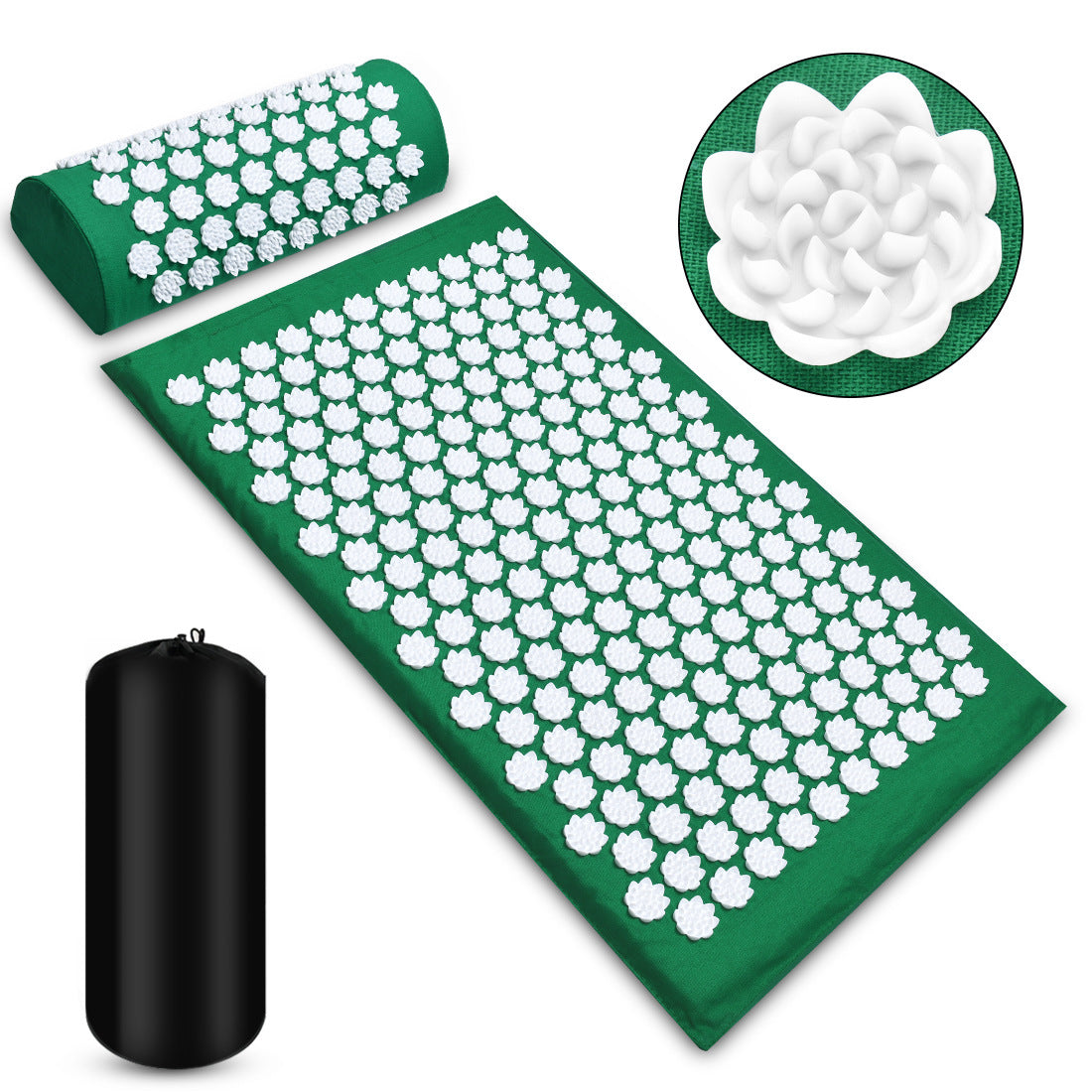Relax & Recover: Acupressure Massage Mat with Pillow