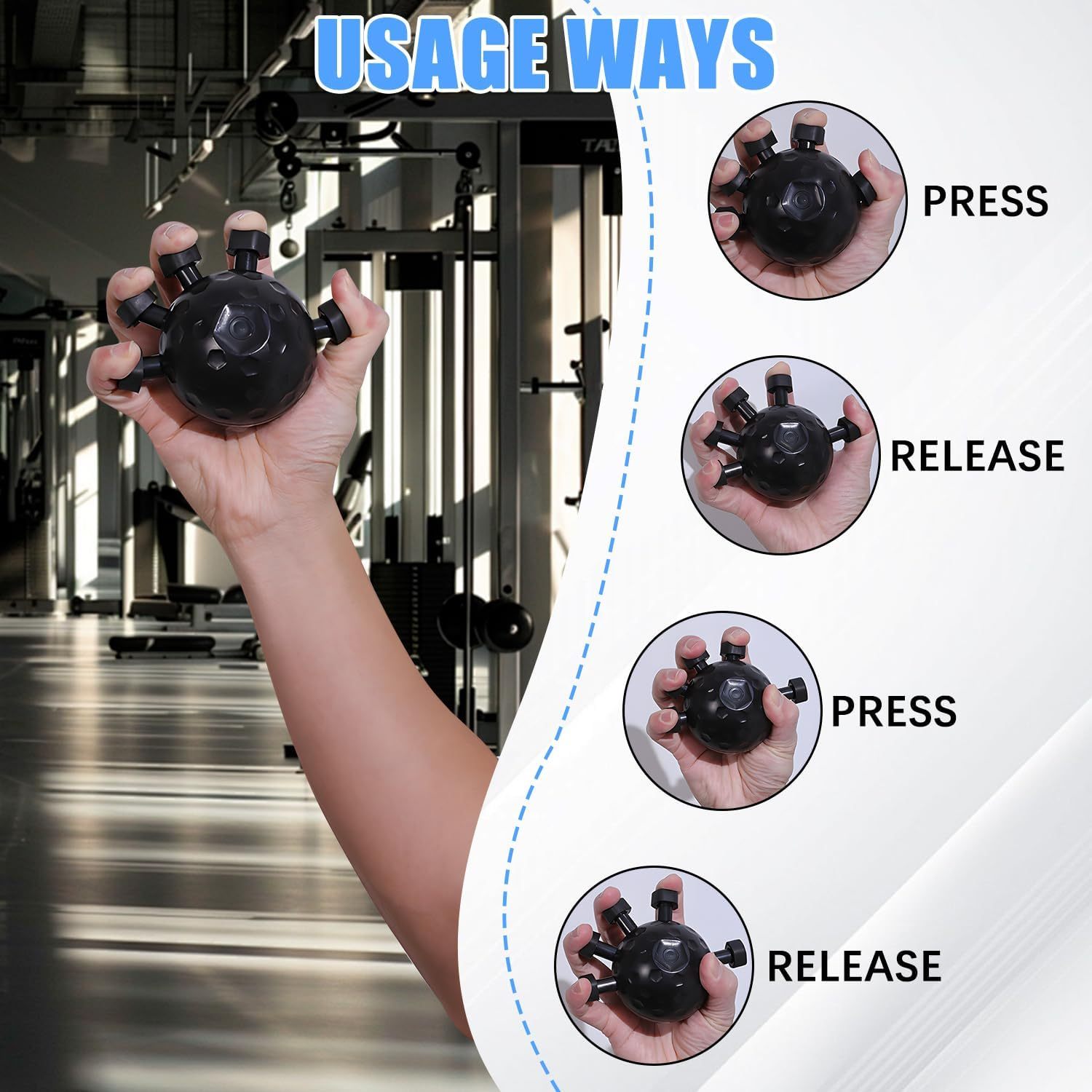 Revive Grip — Adjustable Finger & Forearm Strength Trainer